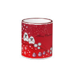 Caneca dos pássaros do Natal