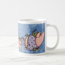 caneca dos piggies da noite da noite