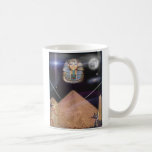 Caneca egípcia das pirâmides do tut do rei
