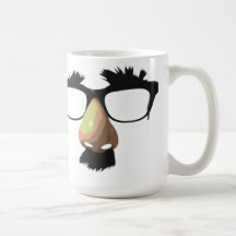 Caneca engraçada do bigode