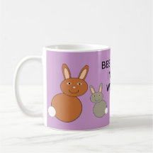 Caneca feita sob encomenda da mamã dos coelhos do 