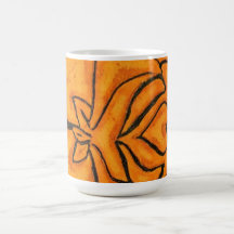 Caneca floral do jardim de rosas