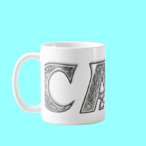 Caneca preta da encomenda especial para o exemplo  canecas