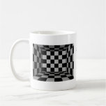 Caneca preto e branco dos verificadores