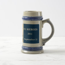 Caneca recordada 911 heróis