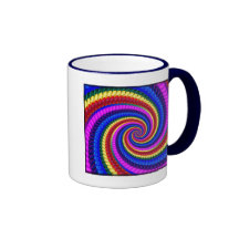 Caneca - teste padrão do Fractal do redemoinho do 