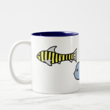 Caneca tropical dos peixes