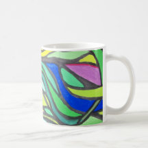 caneca verde do cabelo