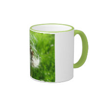 Caneca verde do dente-de-leão