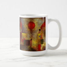 Caneca vermelha do balão de Paul Klee