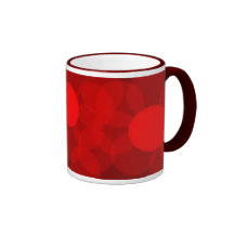 Caneca vermelha dos círculos