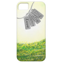 Cante, viva, dance e ame em prados ensolarados iPhone 5 capa