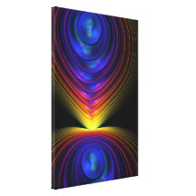 Canvas abstratas a mostra clara impressão de canvas esticadas