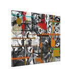 Canvas abstratas Scrappy Impressão De Canvas Esticadas
