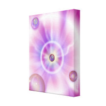 Canvas cor-de-rosa 11X14 da arte abstracta da lava Impressão De Canvas Envolvida