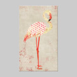 Canvas cor-de-rosa do flamingo do vintage impressões em tela