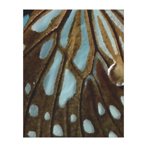 Canvas da arte da borboleta de Brown azul Impressão Em Canvas