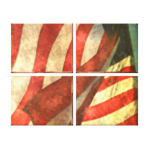 Canvas da bandeira americana (4 painéis) impressão em canvas