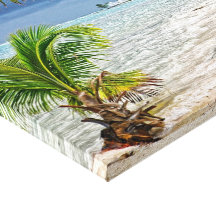 Canvas da costa de Belize Impressão De Canvas Esticada