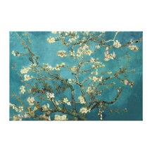 Canvas da flor da amêndoa impressão de canvas envolvida
