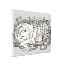 Canvas de Alice (o livro sem imagens) Impressão De Canvas Envolvida