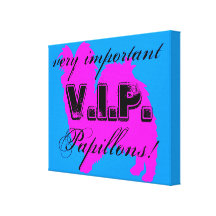 Canvas do envoltório do VIP Papillon Impressão De Canvas Envolvidas