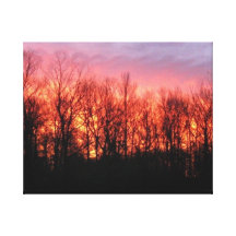 Canvas do nascer do sol de Firey Impressão Em Canvas