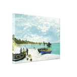 Canvas litorais francesas da vila impressão de canvas envolvidas
