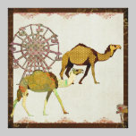 Canvas sonhadoras do carnaval dos camelos impressões em tela