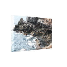 Canvas tropicais do litoral impressão de canvas envolvida