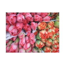 CANVAS - tulipas ajuntadas Lyon France Impressão Em Canvas