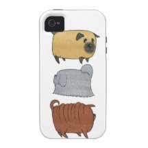 Cão de 3 biscoitos - Pug, chinês Shar-pei, Lhasa A