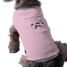 Cão de filhote de cachorro bonito do bolso roupas para caes