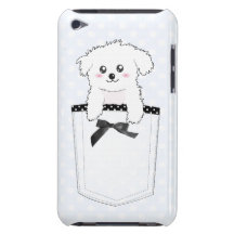 Cão de filhote de cachorro bonito do bolso capas iPod touch Case-Mate