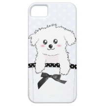 Cão de filhote de cachorro bonito do bolso capas de iPhone 5 Case-Mate