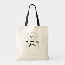 Cão de filhote de cachorro bonito do bolso bolsas de lona