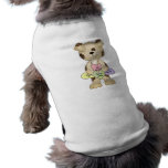 cão de filhote de cachorro bonito dos corações dos roupas para animais de estimação