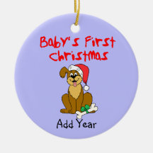 Cão de filhote de cachorro do Natal do bebê primei Ornamento Para Arvore De Natal