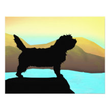 Cão de PBGV pelo mar Convites Personalizados