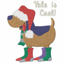 Cão do chapéu do papai noel camisa polo