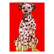 Cão do fogo cartoes