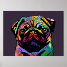 Cão do Pug Pôsteres