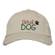 CÃO mau por SRF Boné Bordado