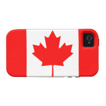 Capa de iphone 4 de Tough™ da bandeira de Canadá