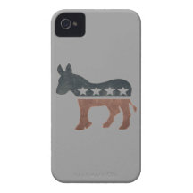 Capa de iphone 4 do asno de Democrata Capa De iPhone 4 Case-Mate