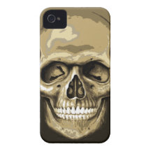 Capa de iphone 4 do crânio do zombi iPhone 4 capa