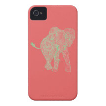 Capa de iphone 4 do elefante do limão/pêssego capas iPhone 4