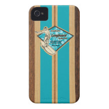 Capa de iphone 4 do Hawaiian da prancha de Waimea iPhone 4 Capas