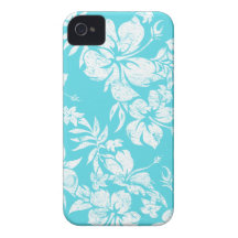 Capa de iphone 4 do Hawaiian de Pareau do hibiscus Capas De iPhone 4 Case-Mate