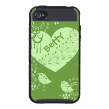 Capa de iphone 4 dos pássaros do amor